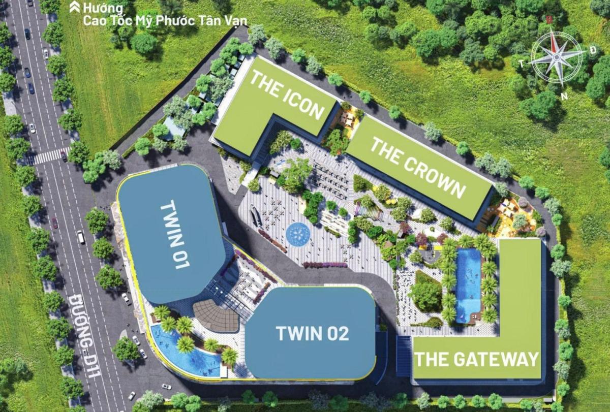 Mặt bằng Bcons Center City