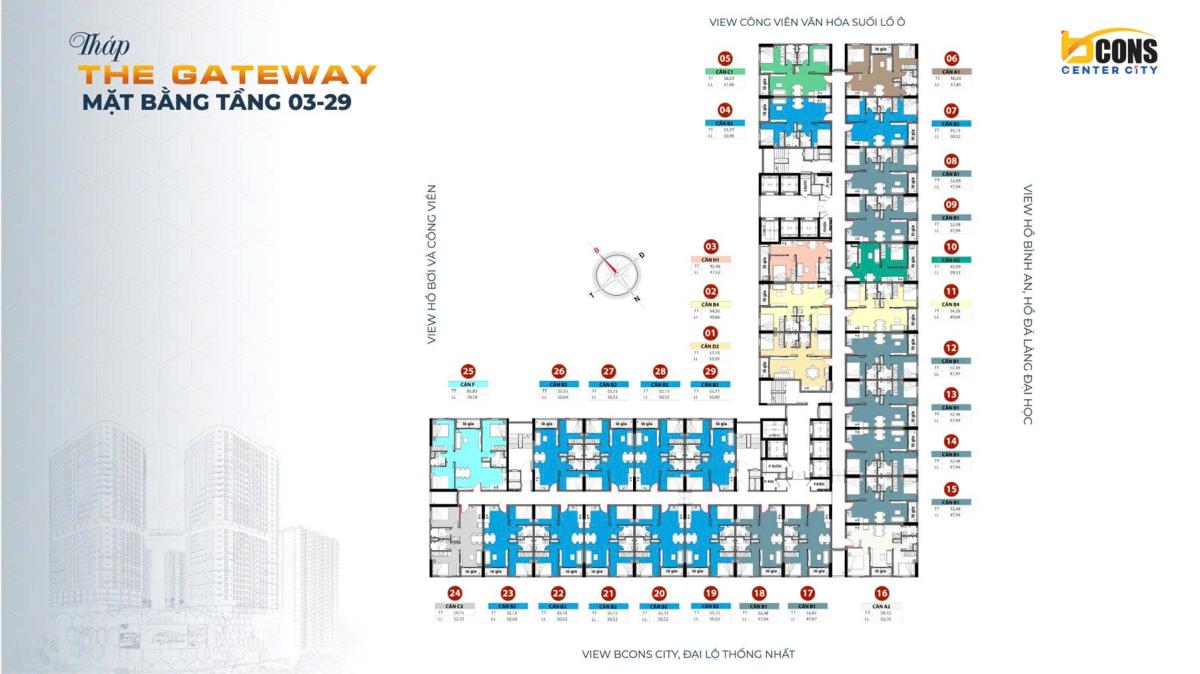 Tháp The gateway Tầng 3-29